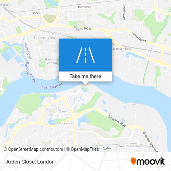 Arden Close map