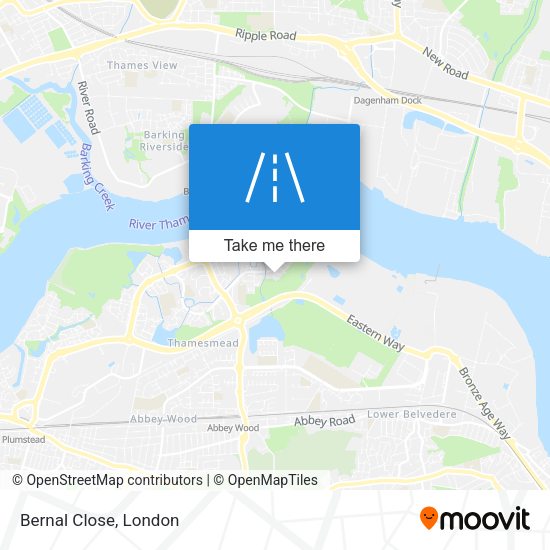 Bernal Close map