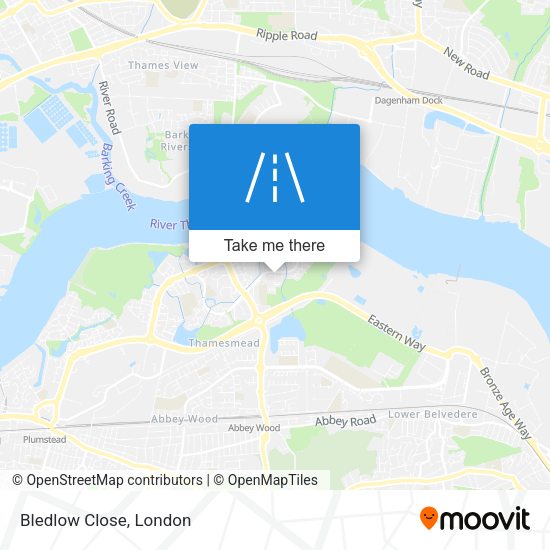 Bledlow Close map