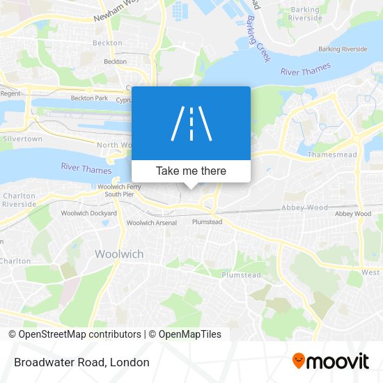 Broadwater Road map