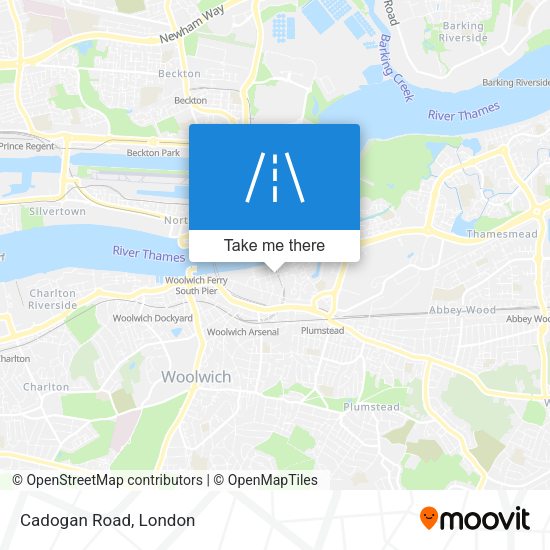 Cadogan Road map