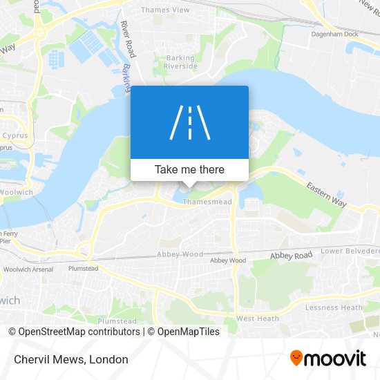 Chervil Mews map