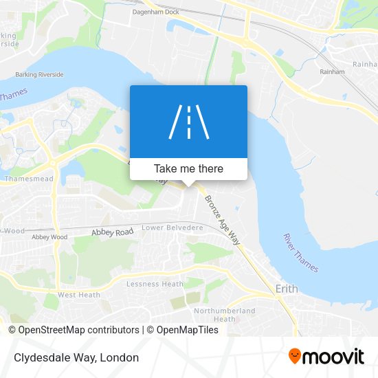 Clydesdale Way map