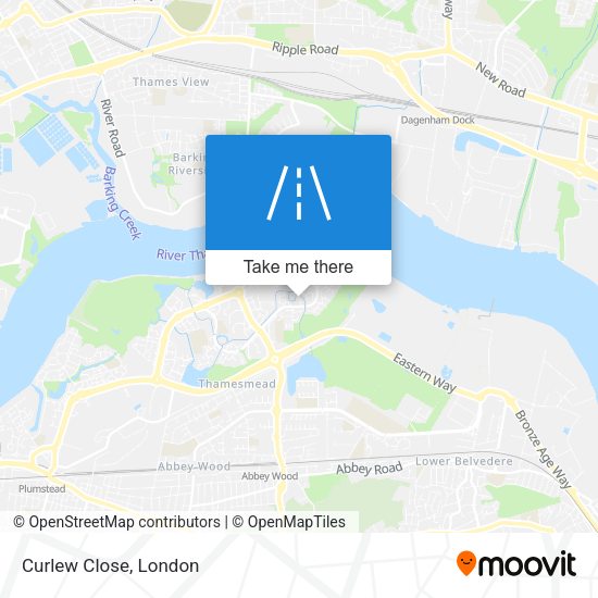 Curlew Close map