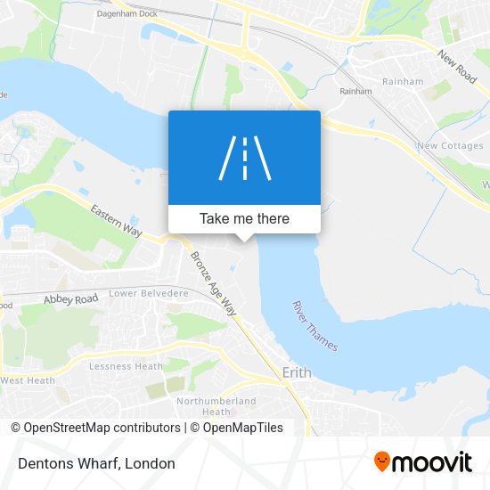 Dentons Wharf map