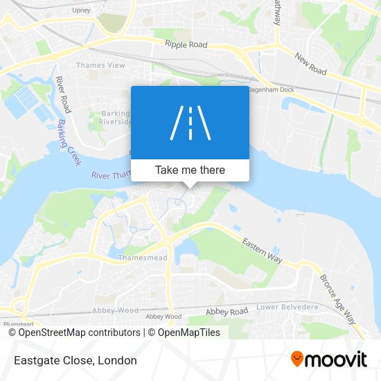 Eastgate Close map