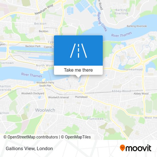 Gallions View map