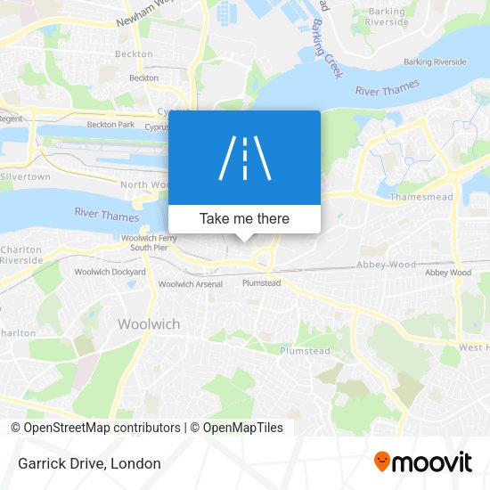 Garrick Drive map