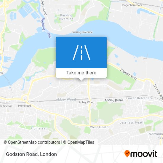 Godston Road map