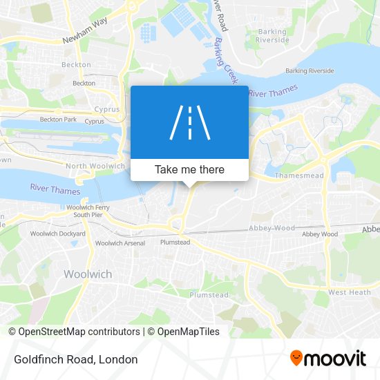 Goldfinch Road map