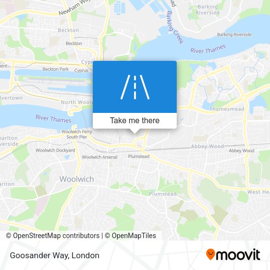 Goosander Way map