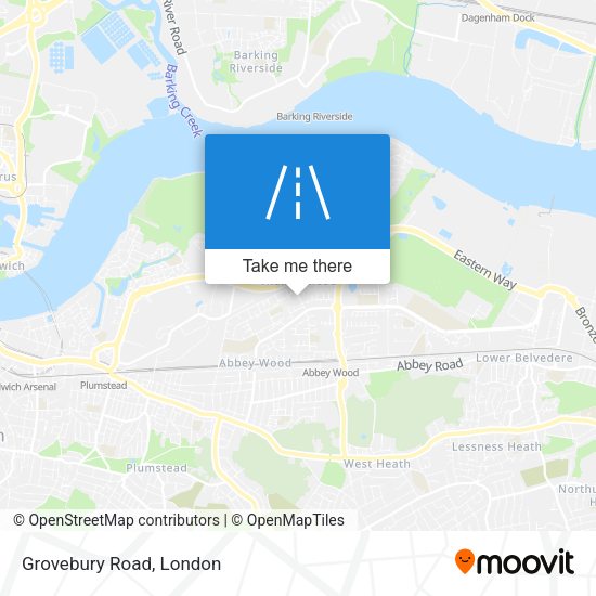 Grovebury Road map