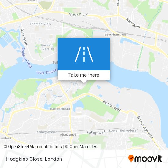 Hodgkins Close map