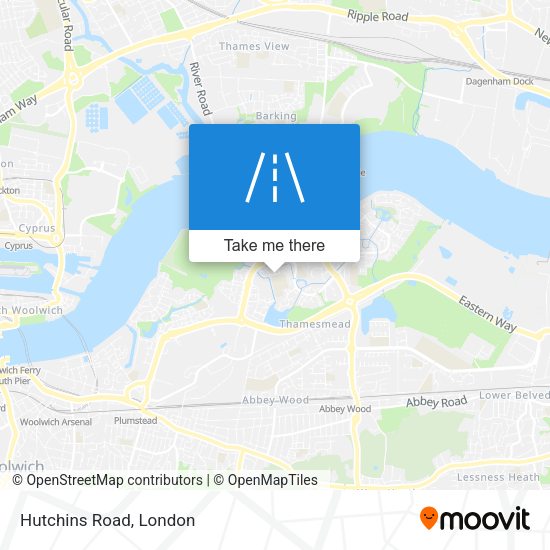 Hutchins Road map