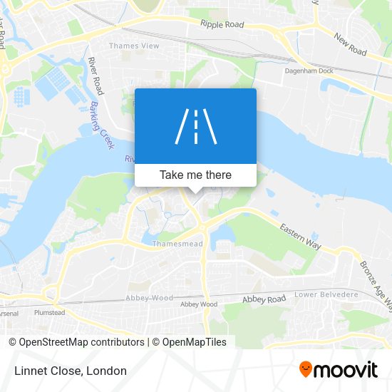 Linnet Close map