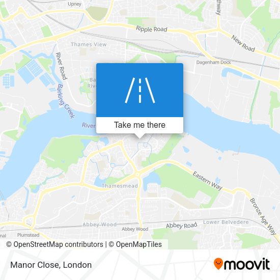 Manor Close map