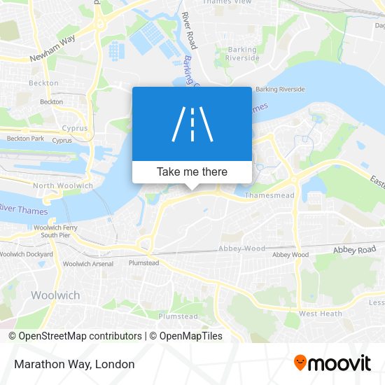 Marathon Way map