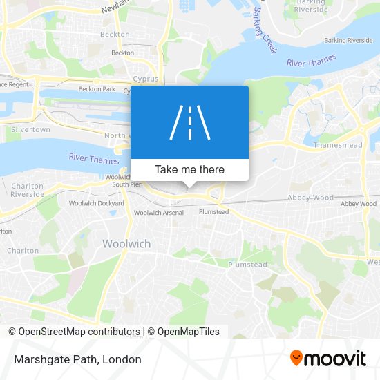 Marshgate Path map