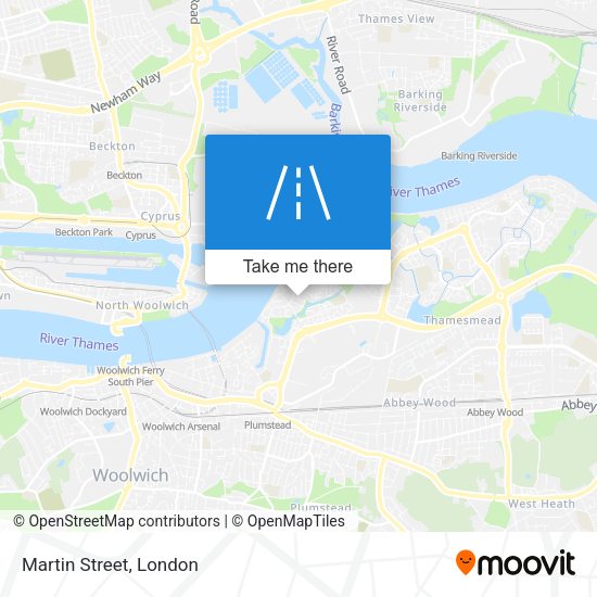 Martin Street map