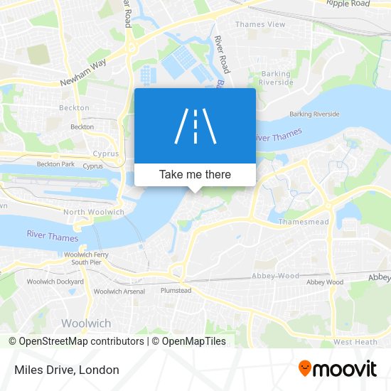 Miles Drive map