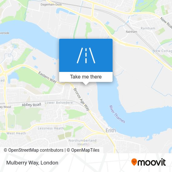 Mulberry Way map