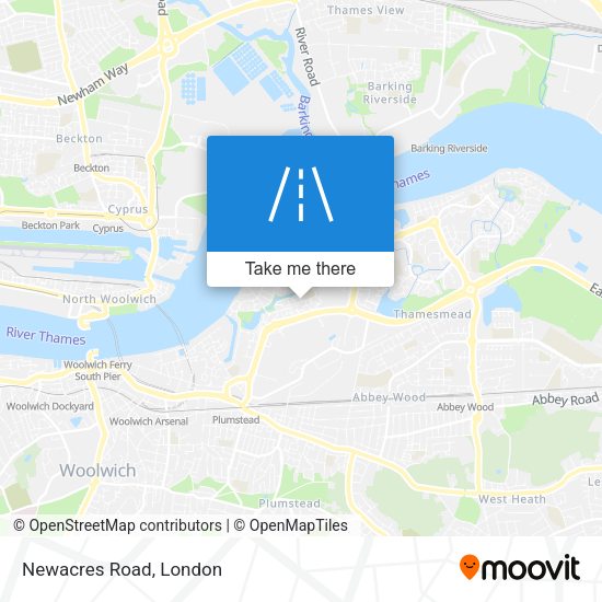 Newacres Road map