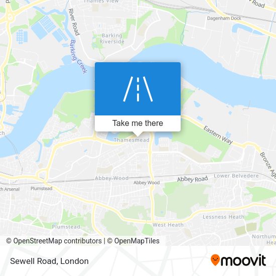 Sewell Road map