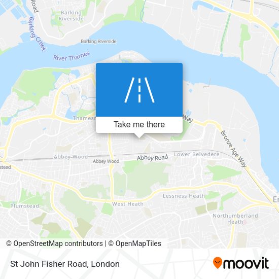 St John Fisher Road map