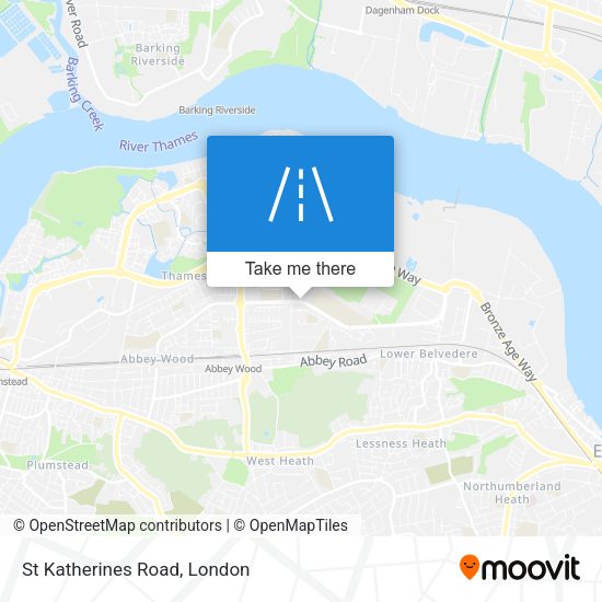 St Katherines Road map