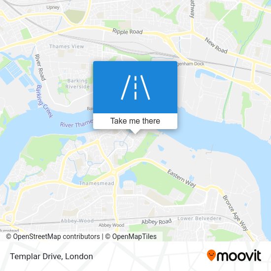 Templar Drive map