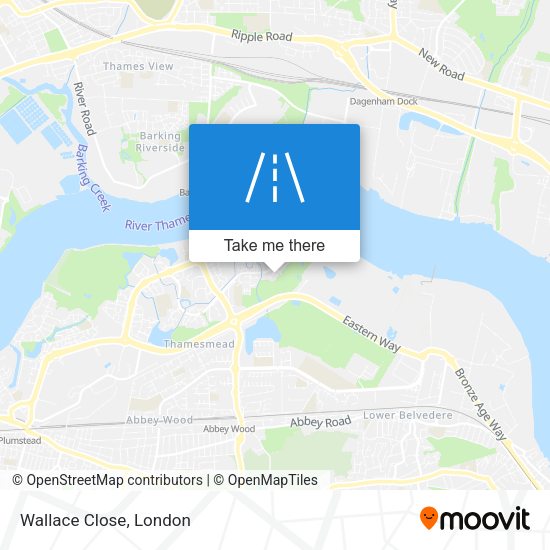 Wallace Close map