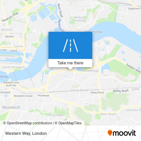 Western Way map