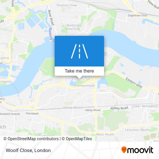 Woolf Close map
