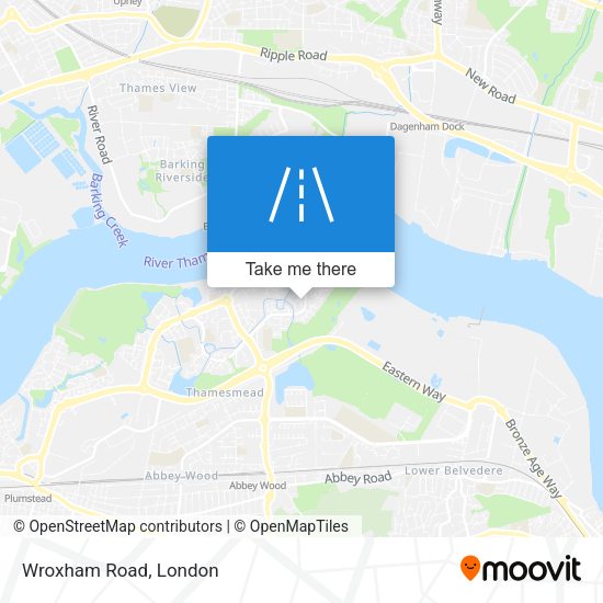 Wroxham Road map
