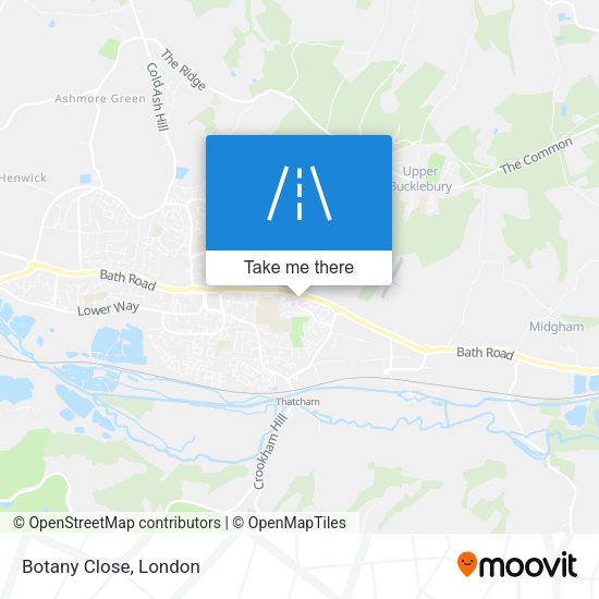 Botany Close map