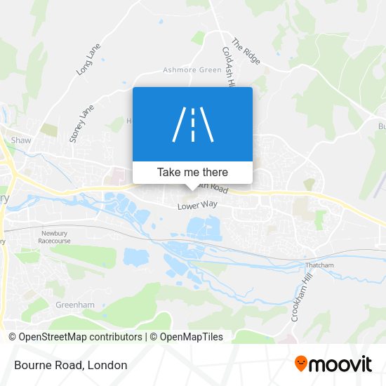 Bourne Road map