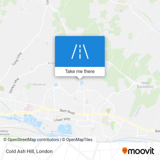 Cold Ash Hill map
