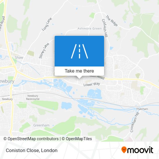 Coniston Close map