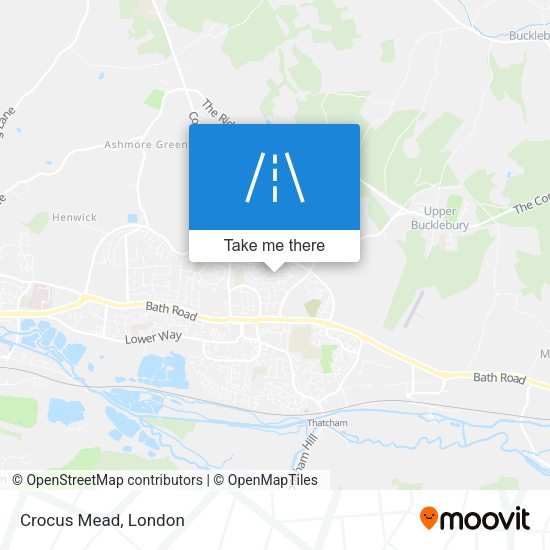 Crocus Mead map