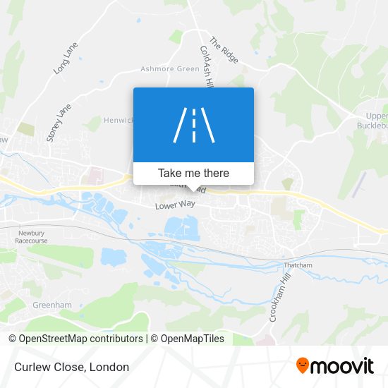Curlew Close map
