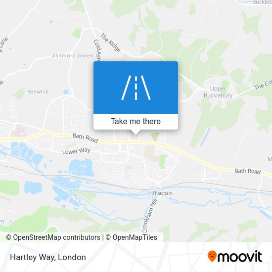 Hartley Way map