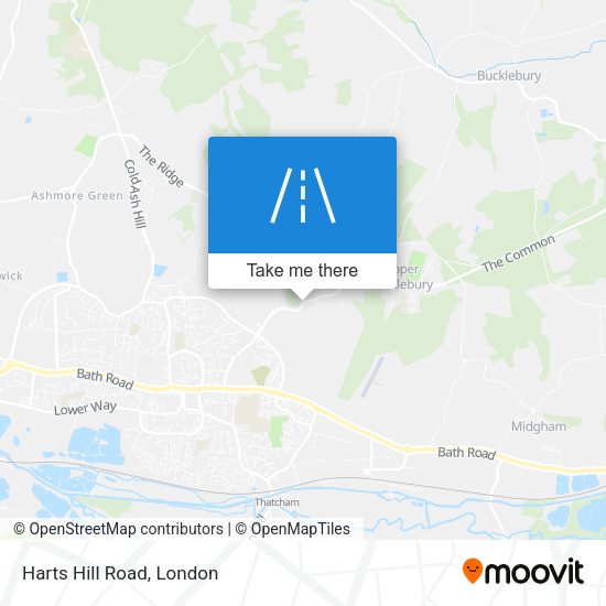 Harts Hill Road map