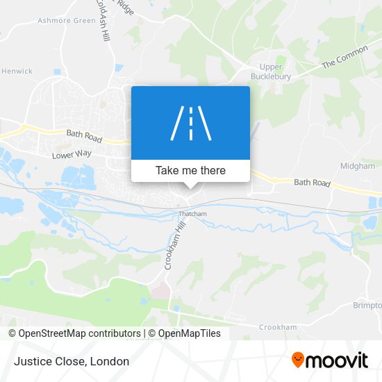 Justice Close map