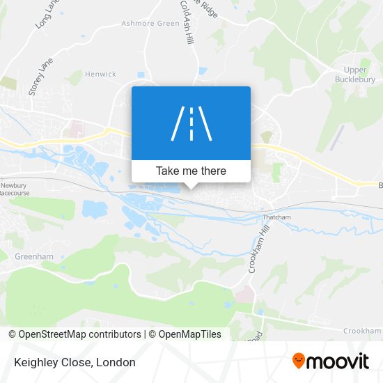 Keighley Close map