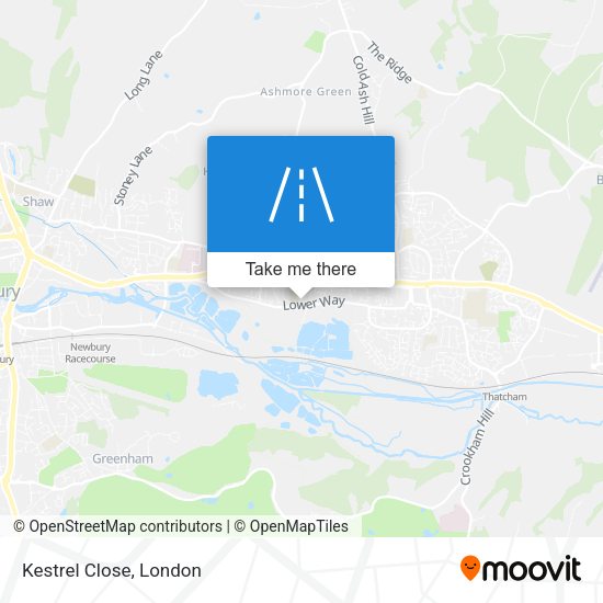 Kestrel Close map