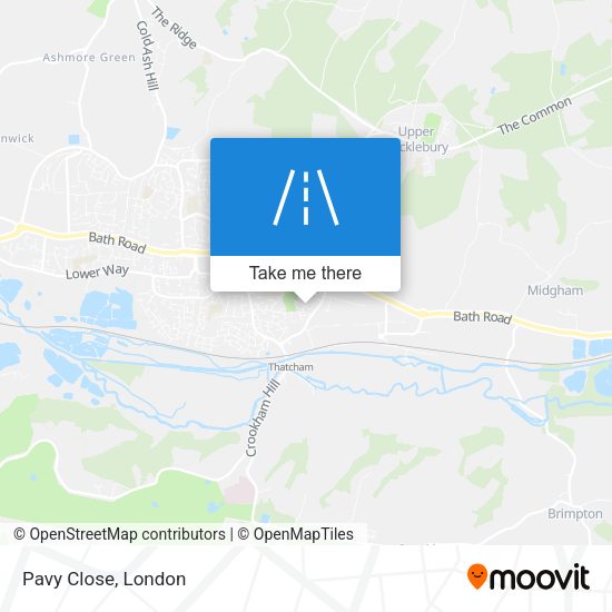 Pavy Close map