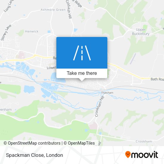 Spackman Close map