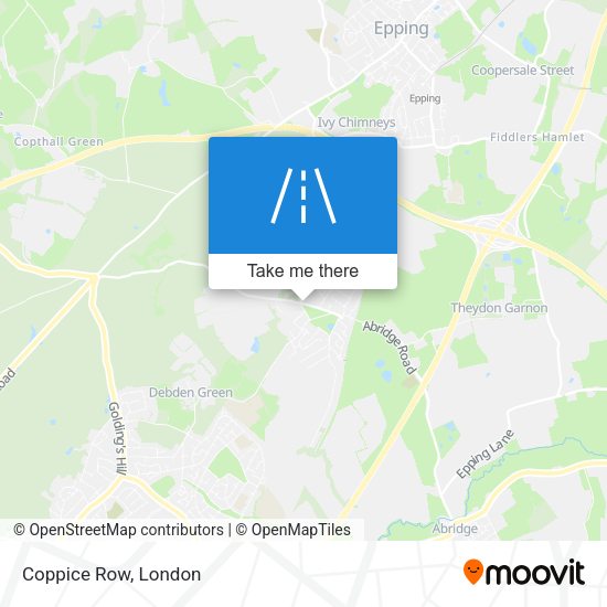 Coppice Row map