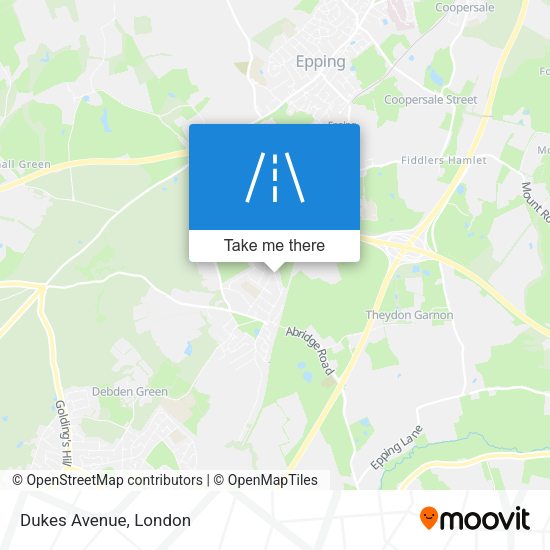 Dukes Avenue map
