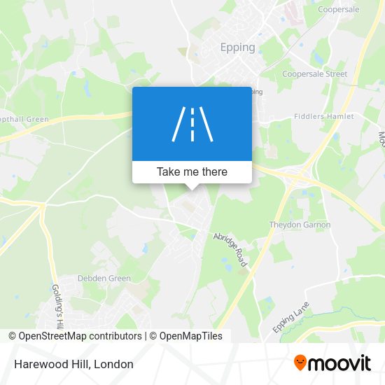 Harewood Hill map
